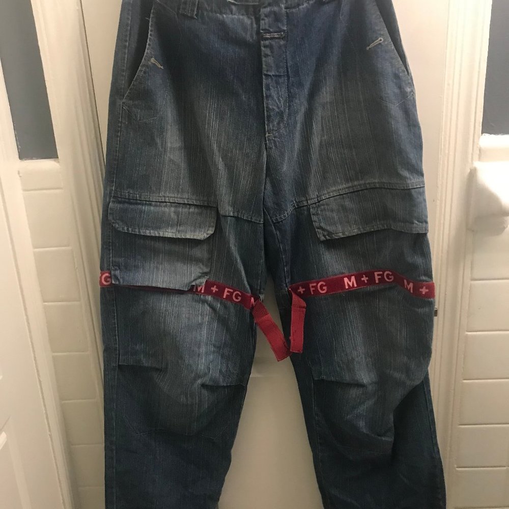 Mens Marithe Francois Girbaud Vintage 90s CLASSIC  Letter Shuttle Jeans 36/34